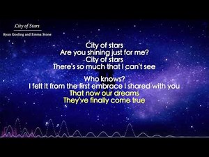 City of Stars - Ryan Gosling and Emma Stone (Lyrics) - La La Land OST