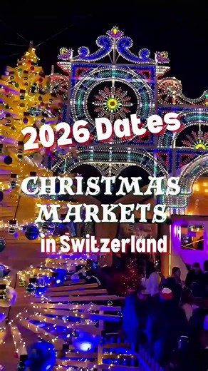 CHRISTMAS MARKET DATES 2026... . . We are officially in the -ber months, and I don't know about you - but that's my start of the festive Christmas season! Check out the latest dates for some of Switzerlands best and biggest markets across destinations like Lucerne, Geneva, Zurich, Bern, Montreux, Basel & more! Save this post and follow for more Switzerland! #christmasmarket #basel #montreuxnoel #zurich #switzerlandchristmas