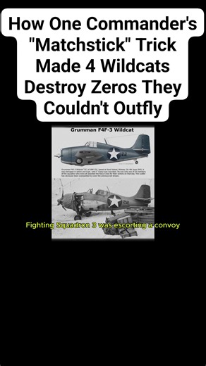 How One Commander's "Matchstick" Trick Made 4 Wildcats Destroy Zeros They Couldn't Outfly #DDay #history #Commanders #tricks #destory | Then & Now