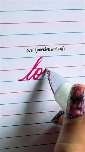 Cursive Writing of Love: A Beautiful Expression