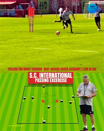 Abel Braga at SC Internacional | Passing excercise