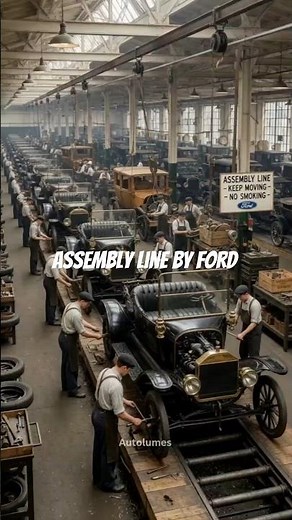 Ford’s first moving assembly line revolutionizes automobile production.