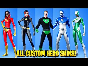 All Customizable HERO Skins.! (Backlash, Hunter, Joltara, Polarity & More!) Fortnite Battle Royale