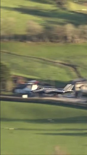 Low, loud, and lightning fast! Watch as an F-35 rips through the Mach Loop