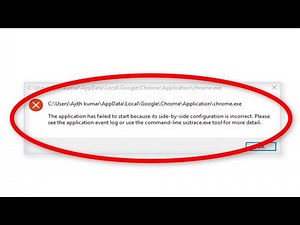 The application has failed to start because its side by side configuration is incorrect (FIX)