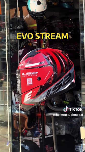 Ls2 Evo Stream Dual Visor Helmet Graphics available : Black red, Black Grey, Blue white, Matt black and Glossy Black Certification: ECE 22.06 Dual visor Available Cash on delivery all over Nepal #helmetshopinkhusibu #codavailable✅ #motorcyclehelmet #ls2 #dualvisor