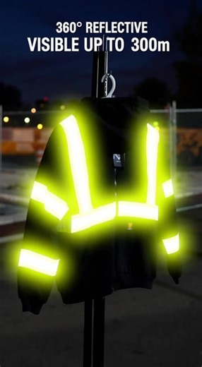 Reflective Jacket for Safety and Warmth in Winter