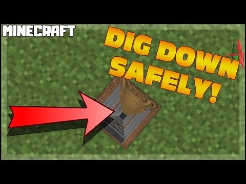MINECRAFT | Best Way to Dig Down Safely! 1.15.2