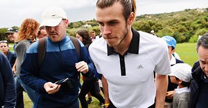 When is Gareth Bale playing golf in PGA Tour at Pebble Beach Pro-Am?