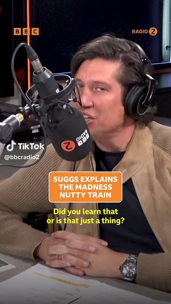Can you do the Suggs Nutty Train? 🕺🏻 😂 Listen to Suggs’ Tracks Of My Years with Vernon Kay on BBC Sounds 🎧 #suggs #madness #vernonkay #tracksofmyyears #bbcradio2