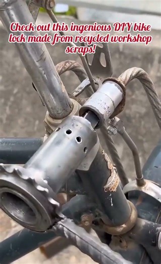 ​Creative DIY Bicycle Anti-Theft Lock: Engineering from Scrap Metal!