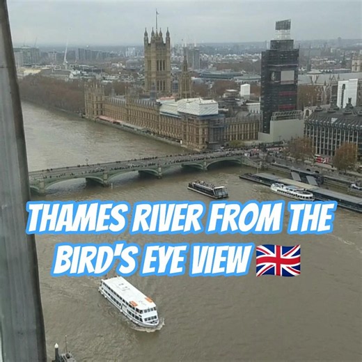 River Thames From the London Eye #londoneye #thamesriver #london