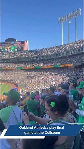 Oakland Athletics play final game at the Coliseum