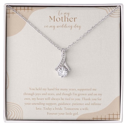 Mother of the Bride Gift, to My Mother on My Wedding Day, Bride Mom Gift, Gift From Bride, Mother of the Bride Necklace, Mother Wedding Day - Etsy UK