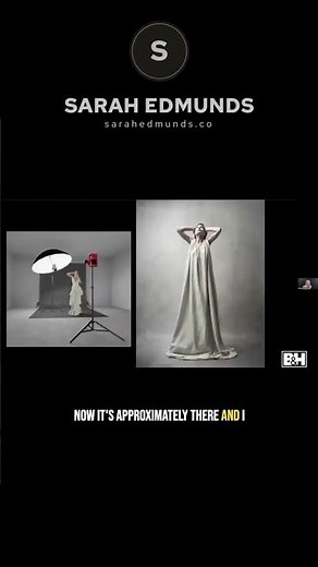 Full-length dramatic portrait with 1 speed light