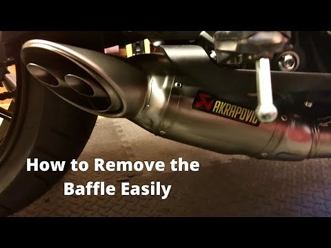 Akrapovic Exhaust Baffle Removal | Yamaha MT07 | With Sound Comparison