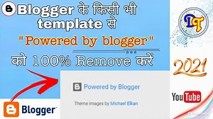 Remove footer credit in your blogger website permanently || remove copyright attributes.