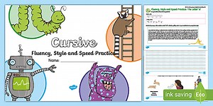 KS2 Cursive: Fluency, Style and Speed Practice Activity Booklet