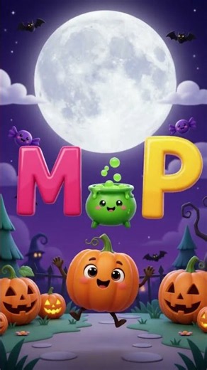 🎃 Halloween ABC Song A to Z! 👻 Spooky Alphabet for Kids #Shorts