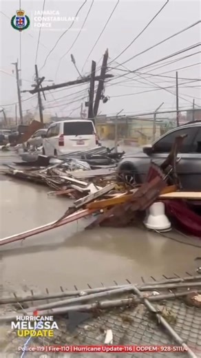 100K views · 389 reactions | Destruction in Jamaica after passage of Hirricane Melissa October 2025 | St. Kitts Nevis Riddim | Facebook