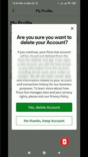 How to Delete your Pizza Hut Account permanently step by step process | Techno Logic