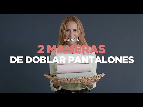 Cómo doblar pantalones con el método Marie Kondo | 2 formas fáciles para que queden perfectos