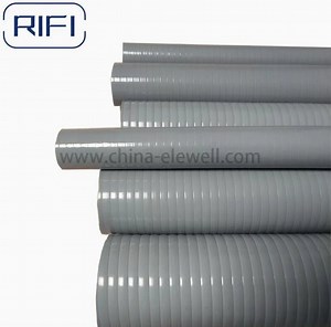 [Hot Item] 1/2 Inch Grey Non-Metallic PVC Liquid Tight Flexible Conduit Electrical Corrugated Pipe