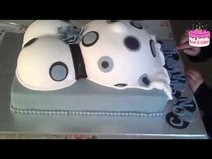 Pregnant Belly Shower Cake - Baby Bump!