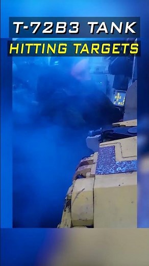 Russian T-72B3M Tank providing Indirect fire support #tank #drone #Russian