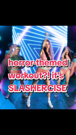 get your blood pumping (preferably inside your body) with SLASHERCISE. who's ready to flex like a final girl/boy? 💪 #slashercise #horror #horrortok #fitspo #exercise #iceninekills