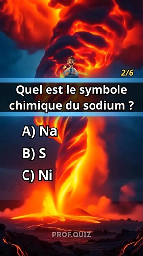 332K views · 6.4K reactions | Quiz Chimie : Alphabet de la Matière ! ⚗️ Teste ta maîtrise des codes chimiques du tableau périodique ! 離 De l'hydrogène au plutonium, déchiffre les abréviations scientifiques qui désignent les éléments fondamentaux de notre univers sur profquiz.fr !  #Quiz #Chimie #SymbolesChimiques #Matière #ProfQuiz #Connaissances #Challenge #Éléments | Prof Quiz | Facebook