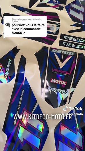 Kit déco Derbi 50 - Full Holographique