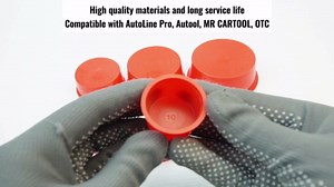42 Pcs Automotive Cap Plugs Kit 0.64" to 2.39" Fit for AutoLine Pro, Autool, MR CARTOOL, OTC, Plastic Tapered Wide Thick Flange Hose Caps