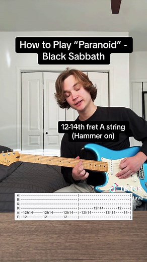 How to Play “Paranoid” - Black Sabbath