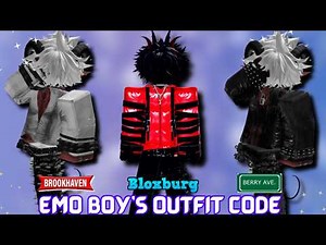 OUTFIT EMO SIMPLE For Boy In Brookhaven ID/CODES - Roblox Part 11