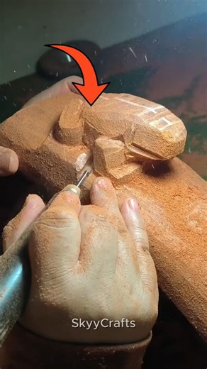 Turning Wood Into a Cute Frog 🐸 | Satisfying ASMR Wood Carving