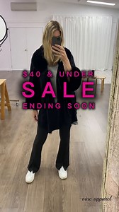 Our end of season SALE is ENDING SOON! RUN really fast and score some of your faves for $40 and UNDER, like this beautiful Sparrow Poncho ❤ When things are gone they’re gone - so you really should RUN! x x⁠ ⁠ Shop 30-70% off, HERE: vineapparel.com/collections/sale | Vine Apparel