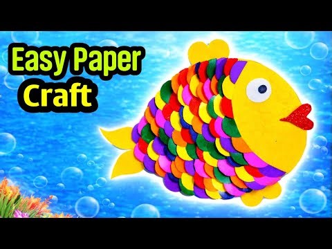 Easy Paper Fish Craft ✨/ DIY paper craft # DIY Malayalam ✨# fish craft ✨