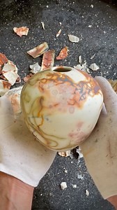 Saggar fired vase with stunning natural patterns from the firing process. Find more about this technique on my website! #dilucaceramics #saggarfired #vase #ceramicart #handmade #potterylove #artinspiration | Di Luca Ceramics