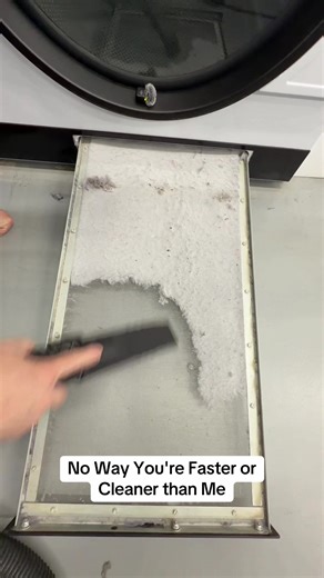 No Way You're Faster or Cleaner than Me. #laundry #clean #laundromat #vacuumcleaner #lint