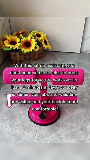 With this sit-up assistant, you don’t need someone else to press your legs for you to work out. In just 15 minutes a day, your belly is slimer, your abs and waistline are visible and your back is more comfortable! #fitness #fitnesstip #fitnessathome #yoga #bodybuilding #situps #fitnessmovement #workouts #fyp #foryou #tiktokshopuk
