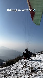 Billing in Winter ❄️ #teambirbilling #virel #paragliding #reals #shorts #like #birbillingparagliding | Manoj Kumar