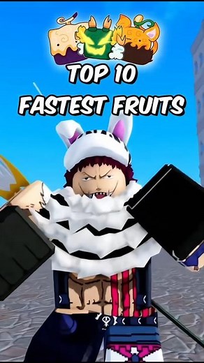 TOP 10 FASTEST FRUITS IN BLOX FRUITS 🤯 #bloxfruit #bloxfruits #roblox #robloxgames #bloxfruitsupdate