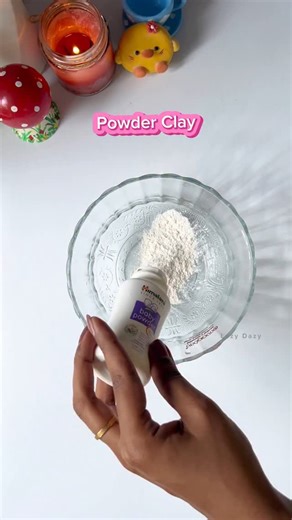 Riya Joy on Instagram: "Powder clay making 🌝♥️ #clayvideos #claymaking #clayart #sculpture #craft"