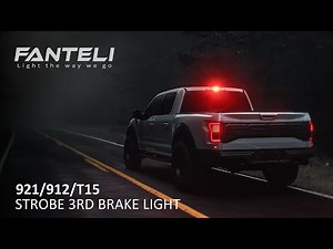 FANTELI 912 921 LED Bulb Strobe Flashing Center High Mount Brake Lights