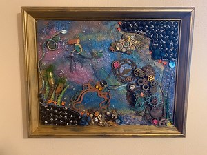 The Clockwork Ocean, 3D Wall Art Metallic Wall Décor, Industrial Fantasy Art Handcrafted Art Steampunk Art Underwater Nautical Decor - Etsy