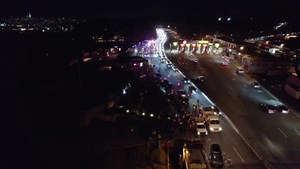 3 comments | Exclusive drone video from KCBS Radio's Matt Pitman of the major backup amid the anti-vaccine protest and traffic accident on the Golden Gate Bridge. | KCBS Radio | Facebook