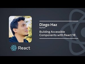 Building accessible components with React 18