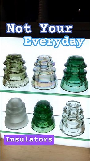 Curated CD 155 Glass Insulator Collection! #insulators #collection #interesting #color #vintage