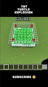 Minecraft original Turtle tnt explosion survival?✨#minecraft #minecraftshorts #explosion #shorts